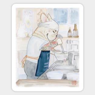 Ramen Frenchie Ryuji Sticker